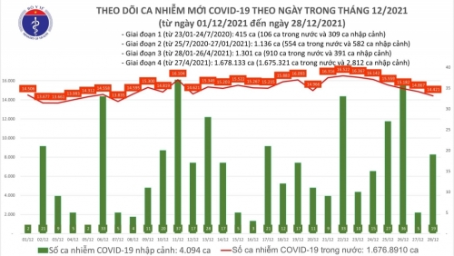 Việt Nam có tổng số 31.632 người tử vong do Covid-19