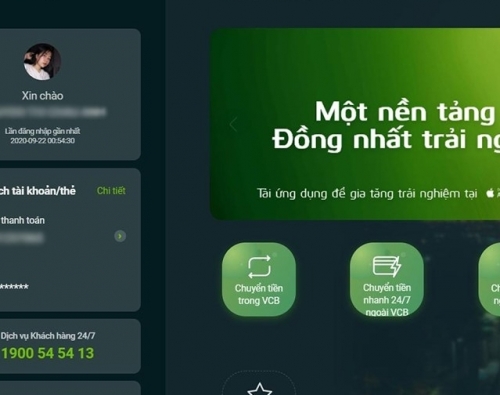 Từ 1-1-2022 Vietcombank chính thức bỏ phí chuyển tiền online