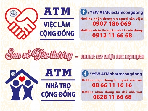 “ATM nhà trọ cộng đồng” và “ATM việc làm cộng đồng”