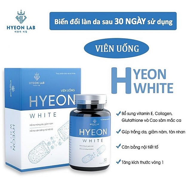 Cẩn trọng với thông tin quảng cáo viên uống Hyeon White
