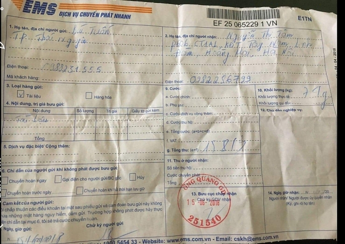 EMS: Dịch vụ chuyển phát nhanh thành… phát chậm ems dich vu chuyen phat nhanh thanh phat cham