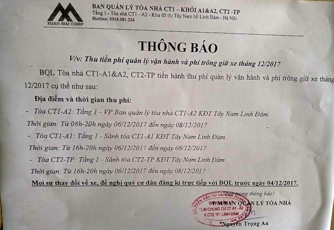 Sân chung cư CT1A1-A2 bị.... “xẻ thịt" kdt tay nam linh dam mieng banh san chung cu ct1a1 a2 lai bi xe thit an chia