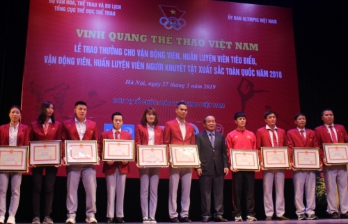 Vinh danh những gương mặt “vàng” của thể thao Việt Nam 2018