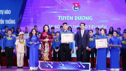 Tuyên dương 91 cán bộ đoàn Thủ đô tiêu biểu năm 2021