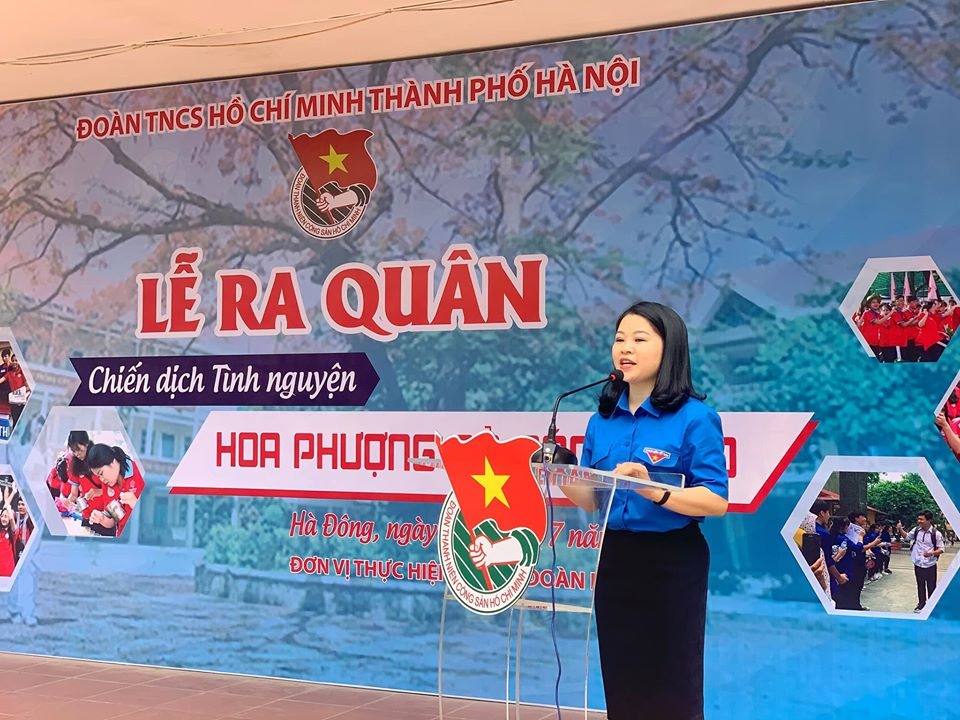 Hình ảnh đẹp trong lễ ra quân chiến dịch tình nguyện “Hoa phượng đỏ” 2020 hinh anh dep trong le ra quan chien dich tinh nguyen hoa phuong do 2020
