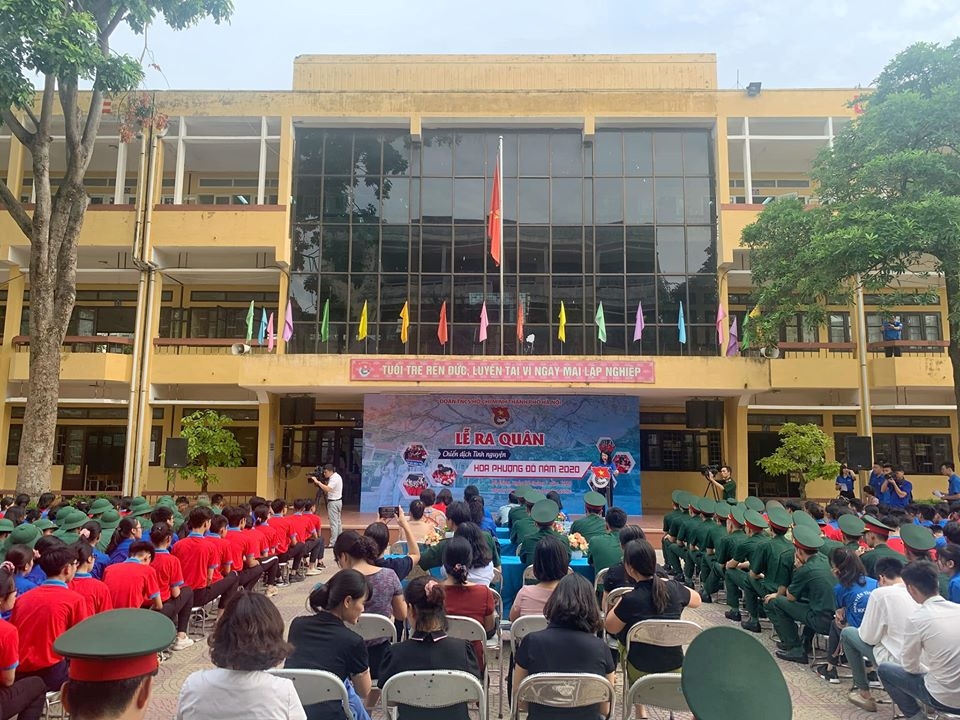 Hình ảnh đẹp trong lễ ra quân chiến dịch tình nguyện “Hoa phượng đỏ” 2020 hinh anh dep trong le ra quan chien dich tinh nguyen hoa phuong do 2020