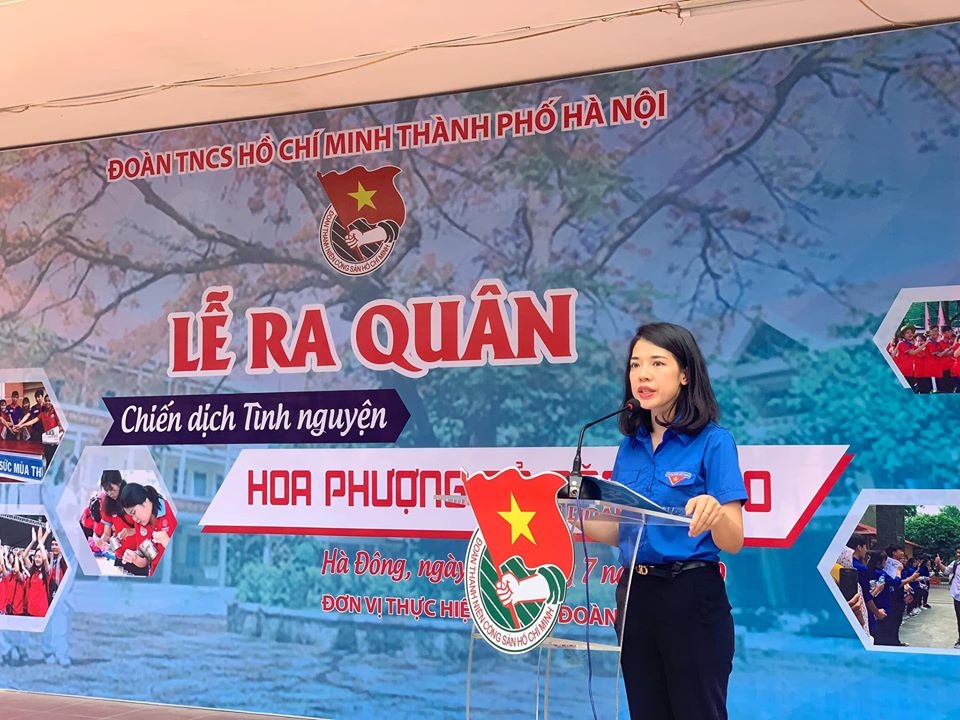 Hình ảnh đẹp trong lễ ra quân chiến dịch tình nguyện “Hoa phượng đỏ” 2020 hinh anh dep trong le ra quan chien dich tinh nguyen hoa phuong do 2020