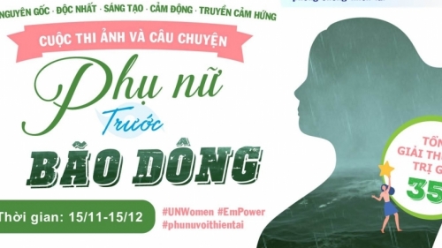 Cuộc thi ảnh “Phụ nữ trước bão dông”: Truyền tải thông điệp bình đẳng giới