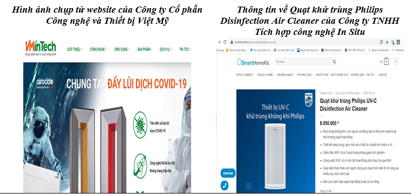 Nhiều sản phẩm được quảng cáo ngăn ngừa và diệt được virus Corona chưa được kiểm chứng