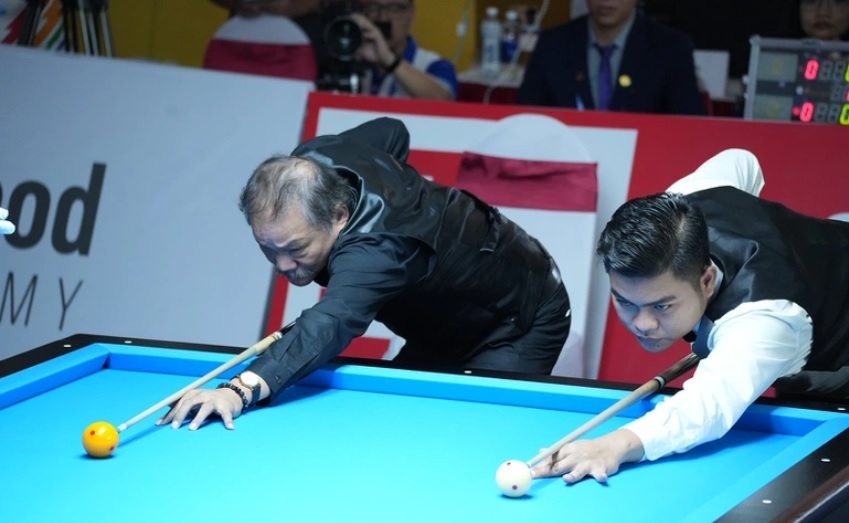 SEA Games 31: Cơ thủ Việt Nam thắng cách biệt "phù thủy bi-a" Efren Reyes