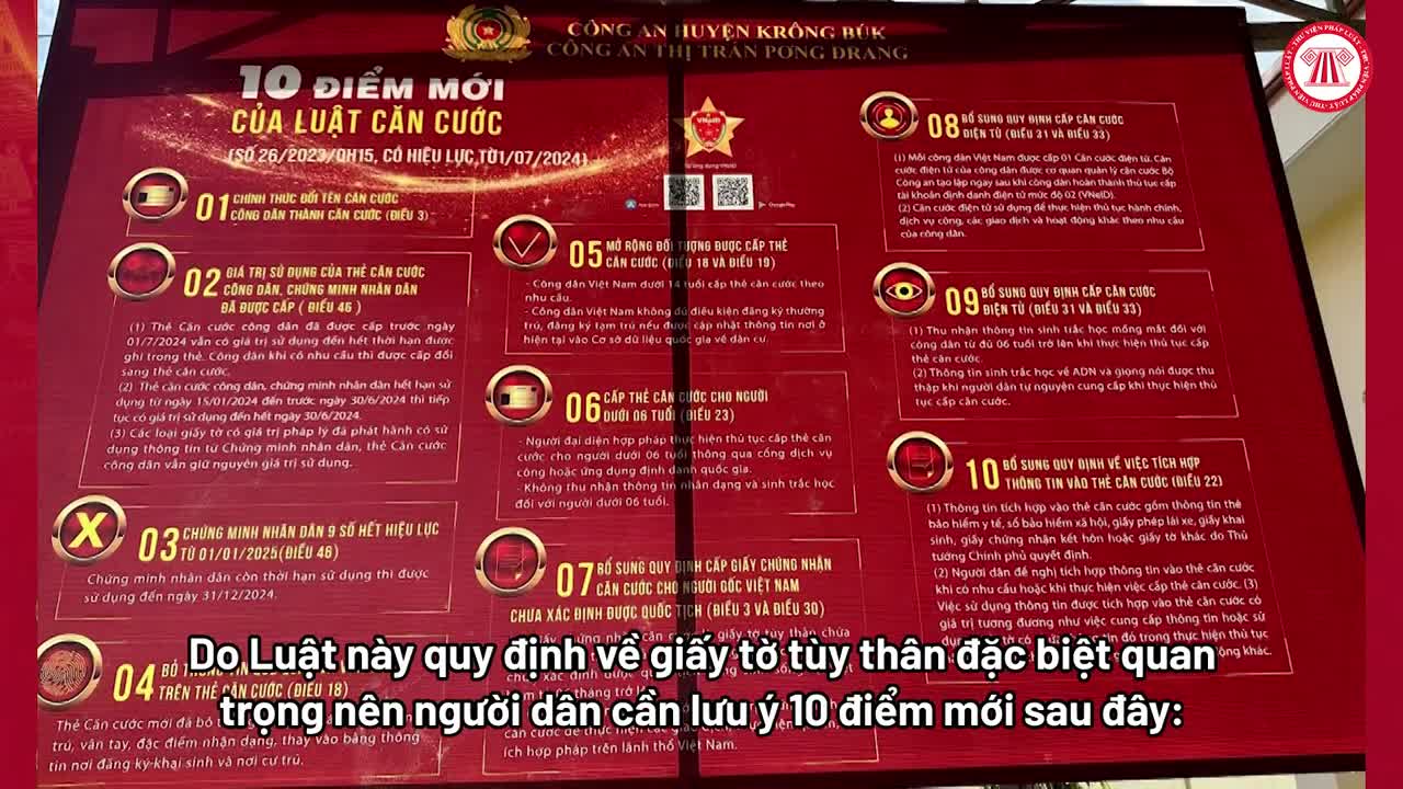 10 điểm mới của Luật Căn cước từ ngày 1/7/2024