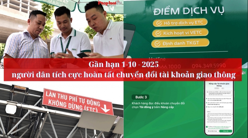 Gần hạn 1/10, người dân tích cực hoàn tất chuyển đổi tài khoản giao thông