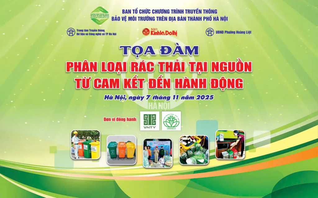 TRỰC TIẾP: Tọa đàm trực tuyến “Phân loại rác thải tại nguồn – Từ cam kết đến hành động"