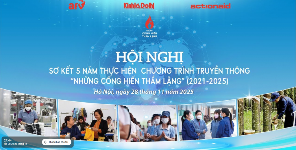 TRỰC TIẾP | Lễ sơ kết 5 năm và trao giải Cuộc thi viết “Những cống hiến thầm lặng” năm 2025