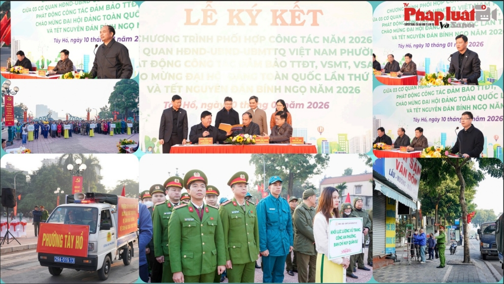 Tây Hồ: ra quân phục vụ Đại hội đại biểu toàn quốc  lần thứ XIV của Đảng và Tết Nguyên đán