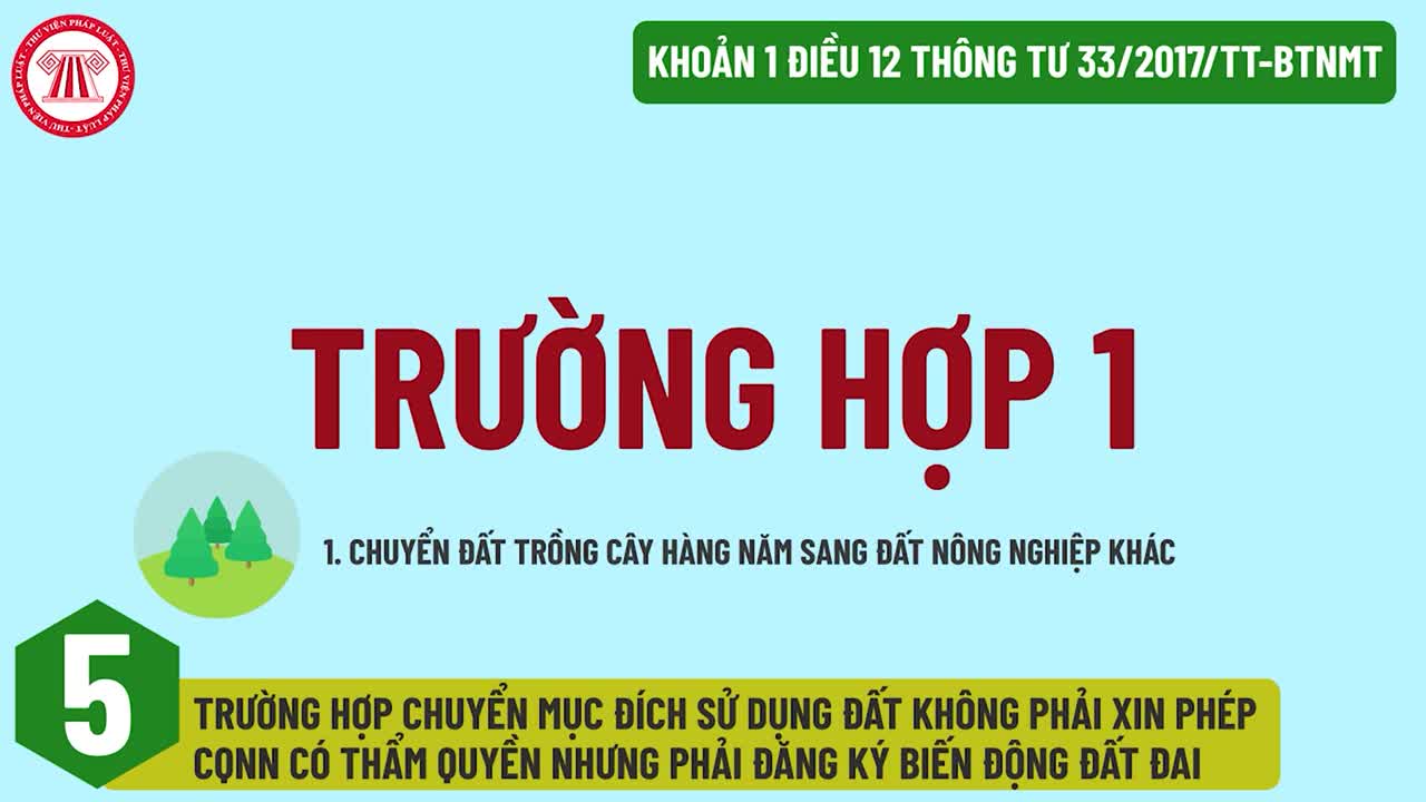 5 trường hợp chuyển mục đích sử dụng đất không cần xin phép