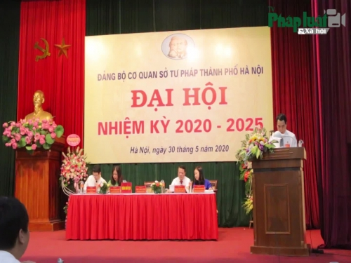 Sở Tư pháp TP Hà Nội tổ chức thành công Đại hội Đảng bộ nhiệm kỳ 2020 - 2025